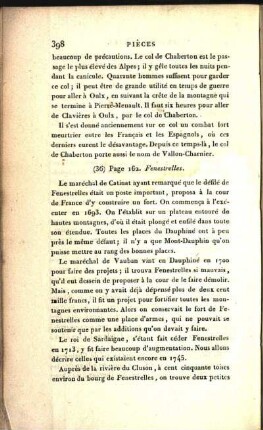 (36) Page 162. Fenestrelles.