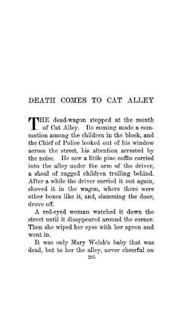 Death Comes To Cat Alley