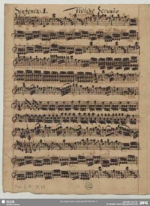 Anonymus, Sinfonien, F-Dur