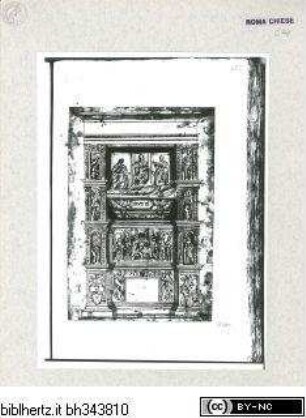 Codex AlbaniGrabmal von Papst Pius III (1503) in Sant'Andrea della Valle, aus Sankt Peter - Roma, S. Andrea della Valle, navata: monumento sepolcrale di Pio III., 1503, prov. da S. Pietro