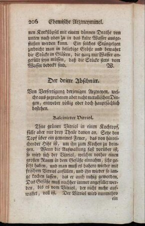 Kalcinirter Vitriol. - Polychrestsalz.
