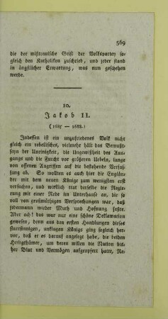10. Jakob II. (1685 - 1688.)