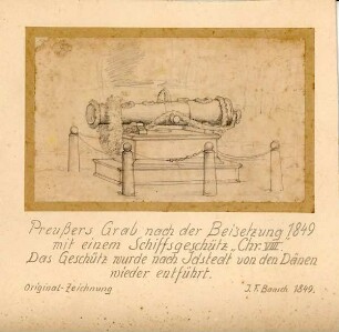 "Preußers Grab nach der Beisetzung?"