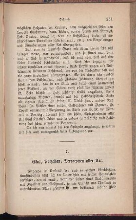 7. Glas, Porzellan, Terracotten aller Art.