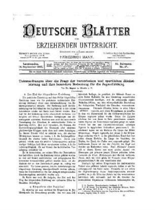 Untersuchungen über die Frage der turnerischen und sportlichen Höchstleistungen und ihre besondere Bedeutung für die Jugendbildung : (Fortsetzung)