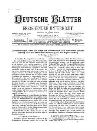 Untersuchungen über die Frage der turnerischen und sportlichen Höchstleistungen und ihre besondere Bedeutung für die Jugendbildung : (Fortsetzung)