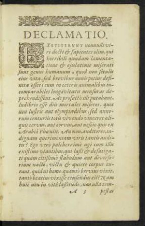 Declamatio.