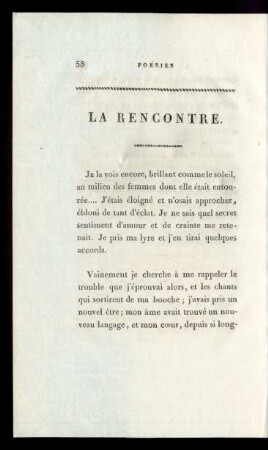 La Rencontre.