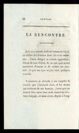 La Rencontre.