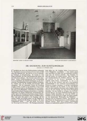 Die Erziehung zum Kunstgewerbler