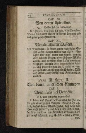 Sect. II. Von denen innerlichen Artzneyen.