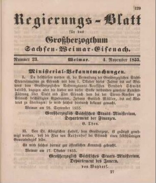 Nr. 23 : 4. November 1855