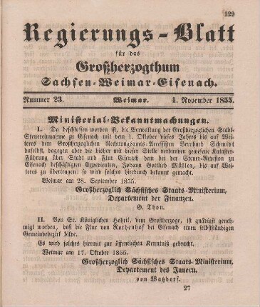 Nr. 23 : 4. November 1855