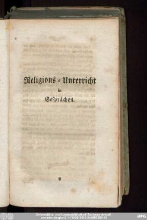 Religions-Unterricht in Gesprächen.