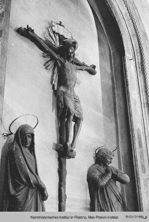 Kruzifix mit trauernder Maria und Johannes : Kruzifix (Crocifisso dei Bianchi)