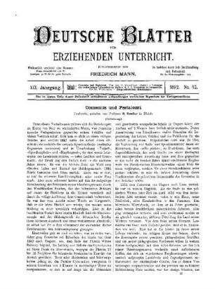 Comenius und Pestalozzi : (Fortsetzung)