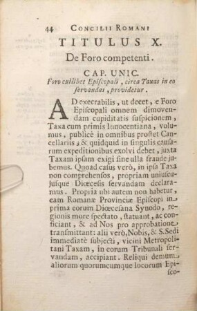 Titulus X. De Foro competenti.