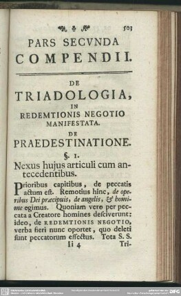 Pars Secunda Compendii