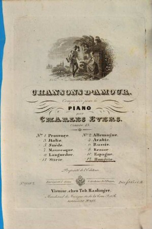 Chansons d'amour : pour le piano ; oeuvre 13, 12. Hongrie