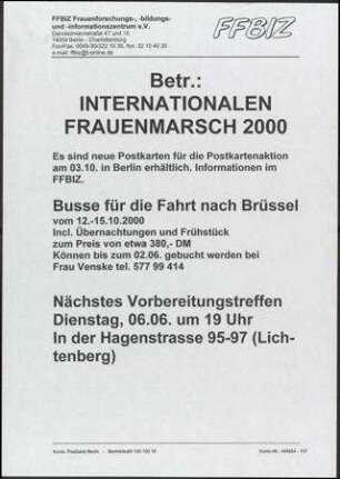 Internationaler Frauenmarsch