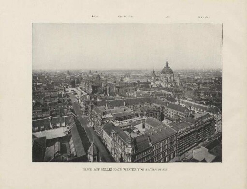 Blick auf Berlin nach Westen vom Rathausturm
