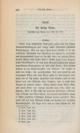 660-689 Der heilige Bardo, Erzbischof von Mainz von 1031 bis 1051 : Schluss