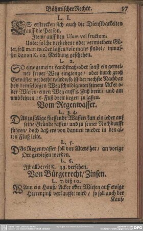 Von Bürgerrecht, Zinsen