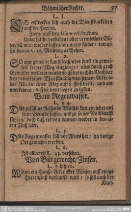 Von Bürgerrecht, Zinsen