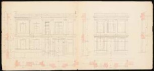 Schloss Ranzin: Details Hauptfassade: Ansichten, Schnitte