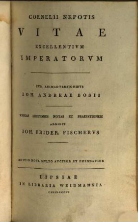 Vitae excellentium imperatorum