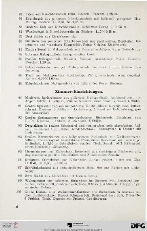 Zimmer-Einrichtungen (Nr. 90-133)
