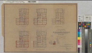 Münster (Münster) Wiederaufbau des Behördenhauses Domplatz 3 (Konsistorium) Vorentwurf Lageplan und Grundrisse 1947 1 : 200/1000 41 x 60 Pause Staatsneubauleitung Münster Regierung Münster Nr. 33943