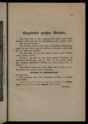 109-113, Englands großer Bruder