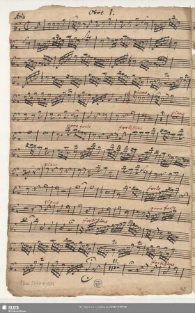 Oböe 1. / Flauto Travers[iere]. [1]
