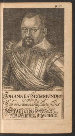 N. 12. Johannes Sigismundus Elector.
