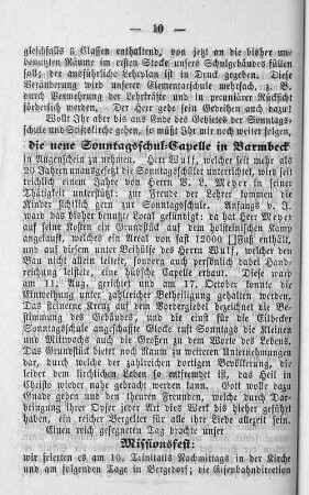 1. Die St. Georger Sonntagsschule.