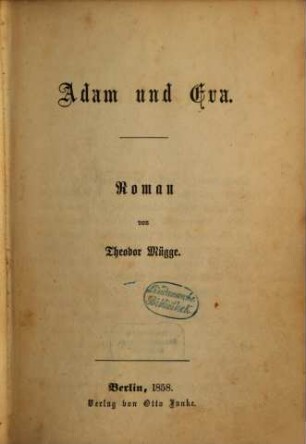 Romane von Theodor Mügge : Neue Folge, 4