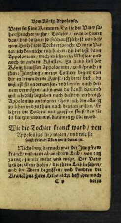 Wie die Tochter kranck ward ...
