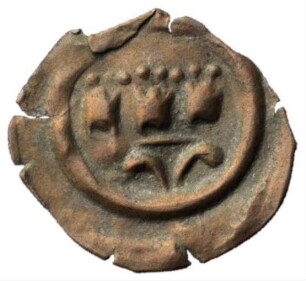 Fundmünze, Hohlpfennig, 16. Jh.