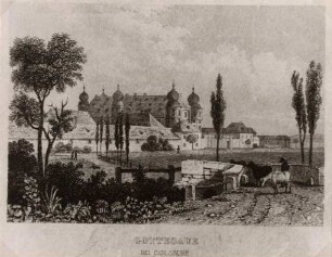 Ansichten Karlsruher Gebäude, Bauwerke und Denkmäler. Schloss Gottesau
