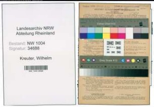 Entnazifizierung Wilhelm Kreuter , geb. 08.05.1880 (Maschinist)