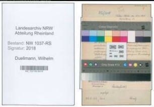 Entnazifizierung Wilhelm Duellmann , geb. 00.00.0000 (Lehrer)
