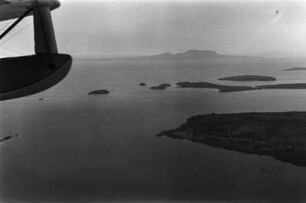 Victoriasee : Aus dem Flugzeug aufgenommenes Bild des Victoriasees nahe Kisumu.