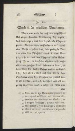 §. 12. Würkung der gesezlichen Verordnung