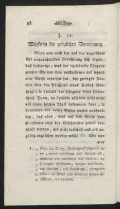 §. 12. Würkung der gesezlichen Verordnung