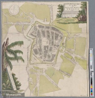 Grund-Riss der Chursächsischen Handels Stadt LEIPZIG 1795