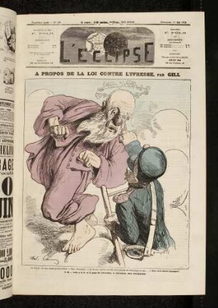 A propos de la loi contre l'ivresse, par Gill