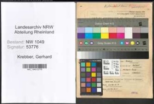 Entnazifizierung Gerhard Krebber , geb. 14.03.1917 (Vermessungstechniker)