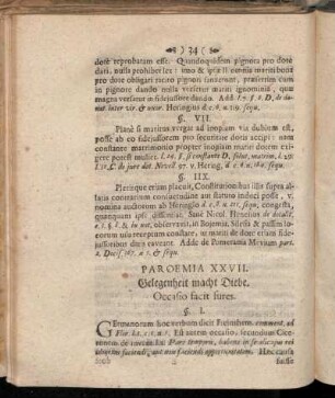 Paroemia XXVII. Gelegenheit macht Diebe. Occasio facit fures.
