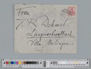 Briefumschlag an Ida Dehmel